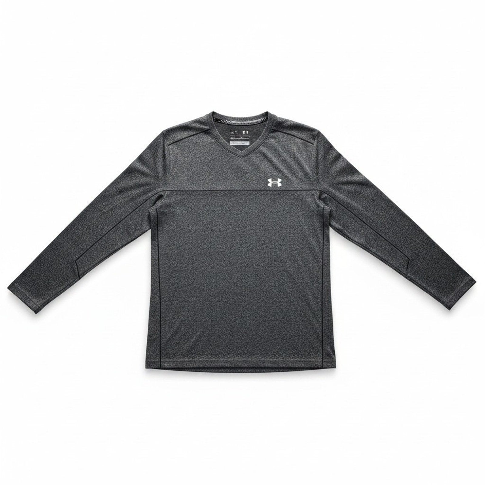 Under Armour Womens XL Gray Long Sleeve V-Neck Athleisure Casual Shirt