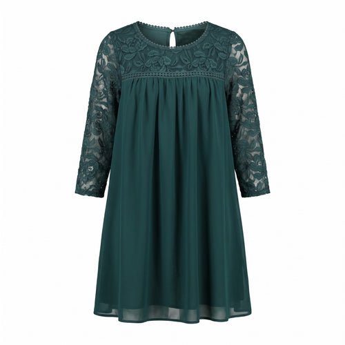 Alya Women's Teal Lace Babydoll Dress Size S