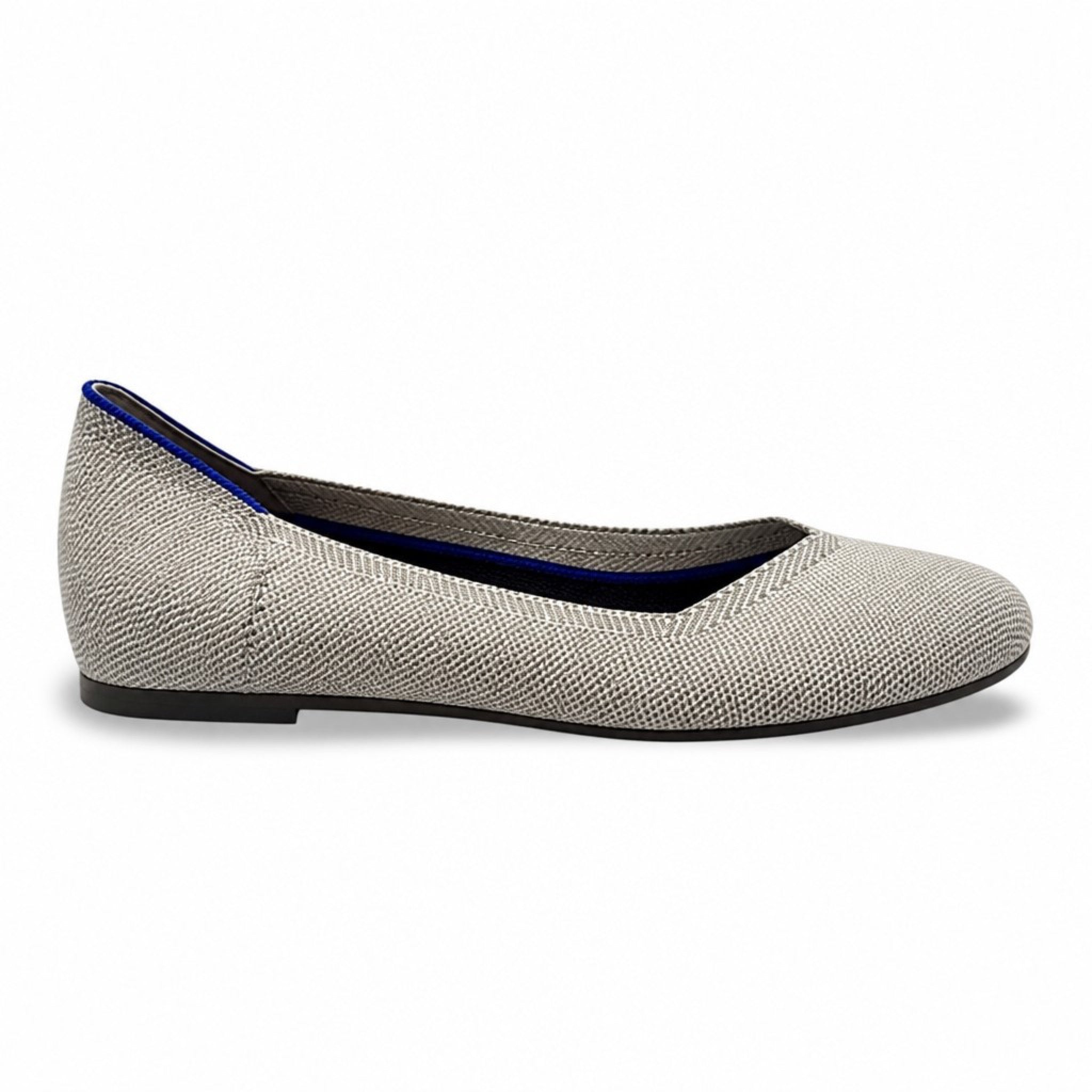Rothy's The Point Womens 12 Gray Greige Pointed Toe Knit Flats