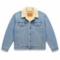 Levi's Size S Light Wash Sherpa-Lined Denim Trucker Jacket Warm Cozy