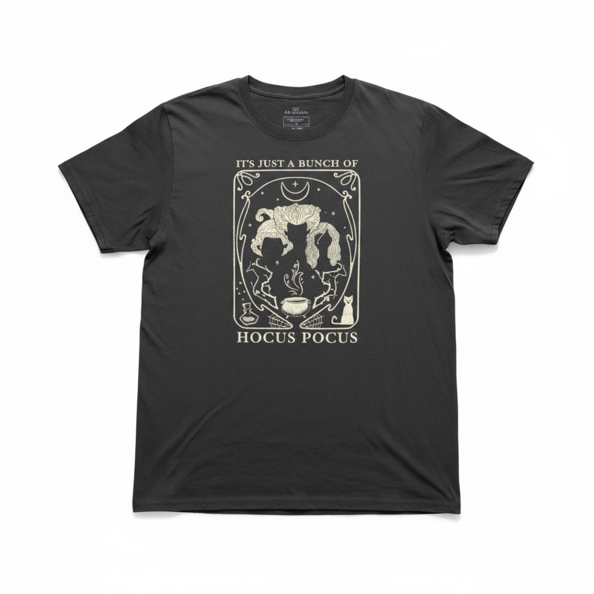 Disney Hocus Pocus 2X Gray Graphic Tee Just a Bunch of Hocus Pocus Halloween