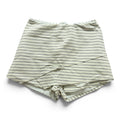 Lulus Size M Cream & Black Pinstripe High-Waisted Knit Shorts Striped