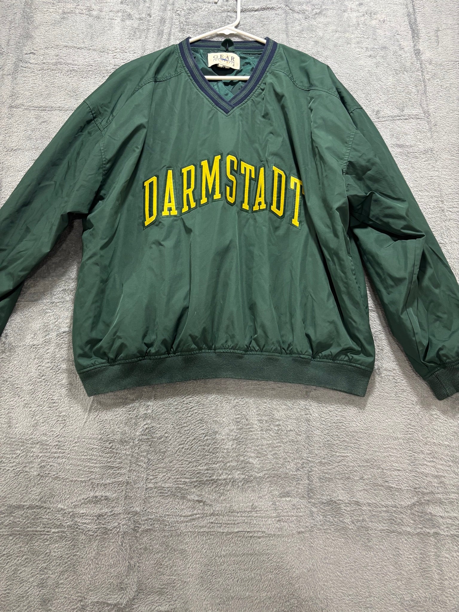 Gear For Sports XL Green Darmstadt V-Neck Nylon Pullover Windshirt Vintage