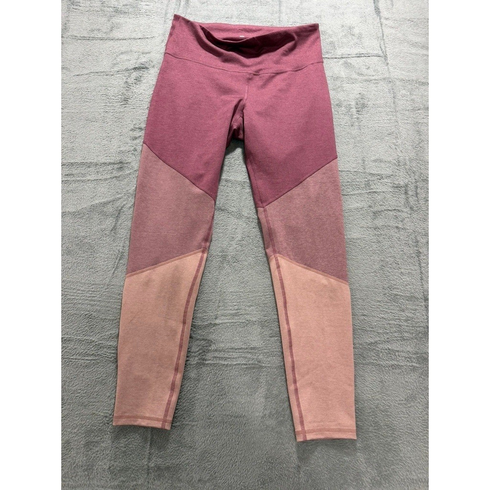 Old Navy Active Go-Dry Colorblock High Rise Leggings XL Plum Mauve Workout