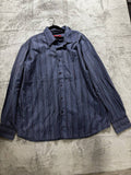 Report Collection Men's Blue Stripe Shirt Size XL