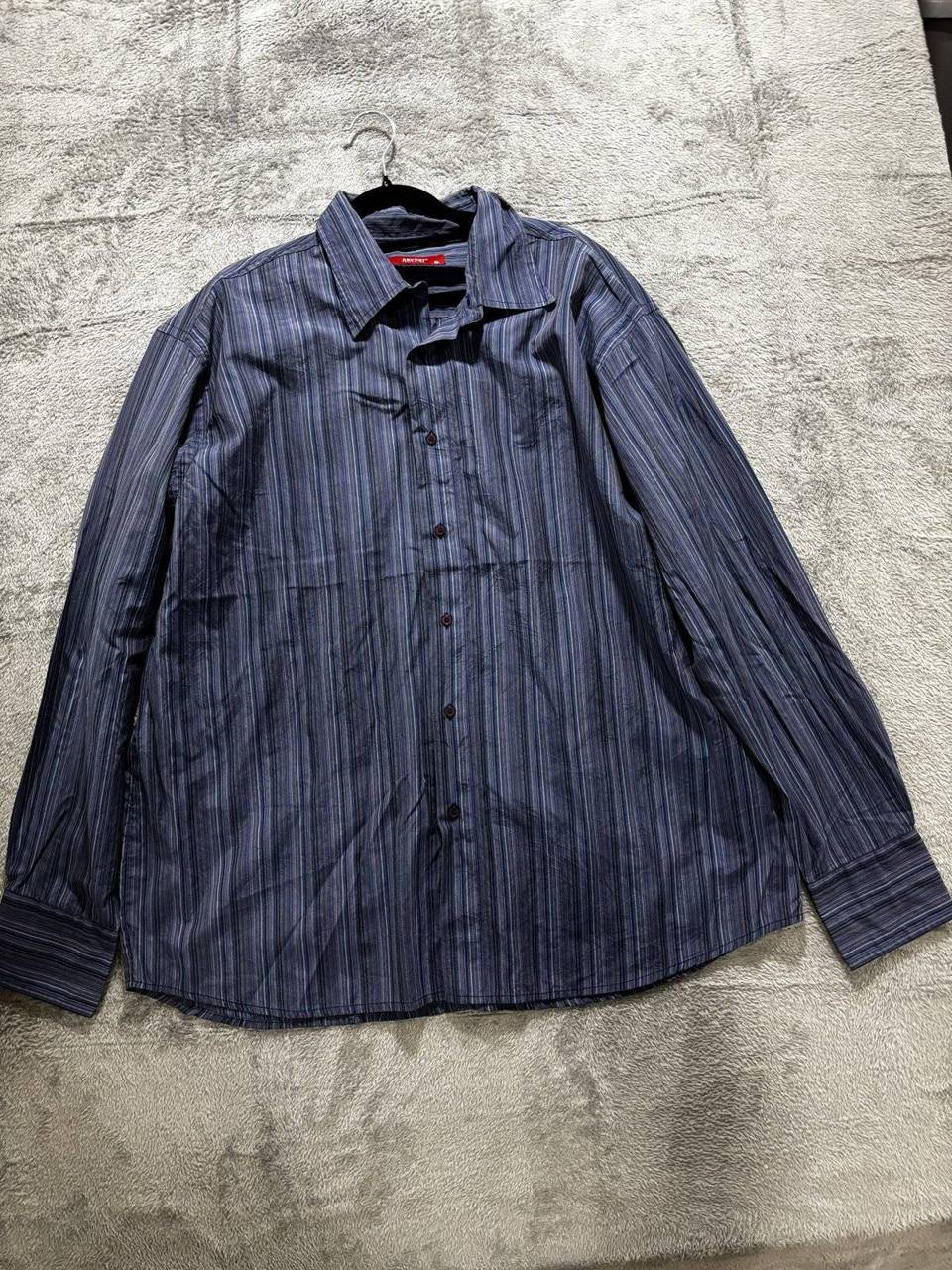 Report Collection Men's Blue Stripe Shirt Size XL