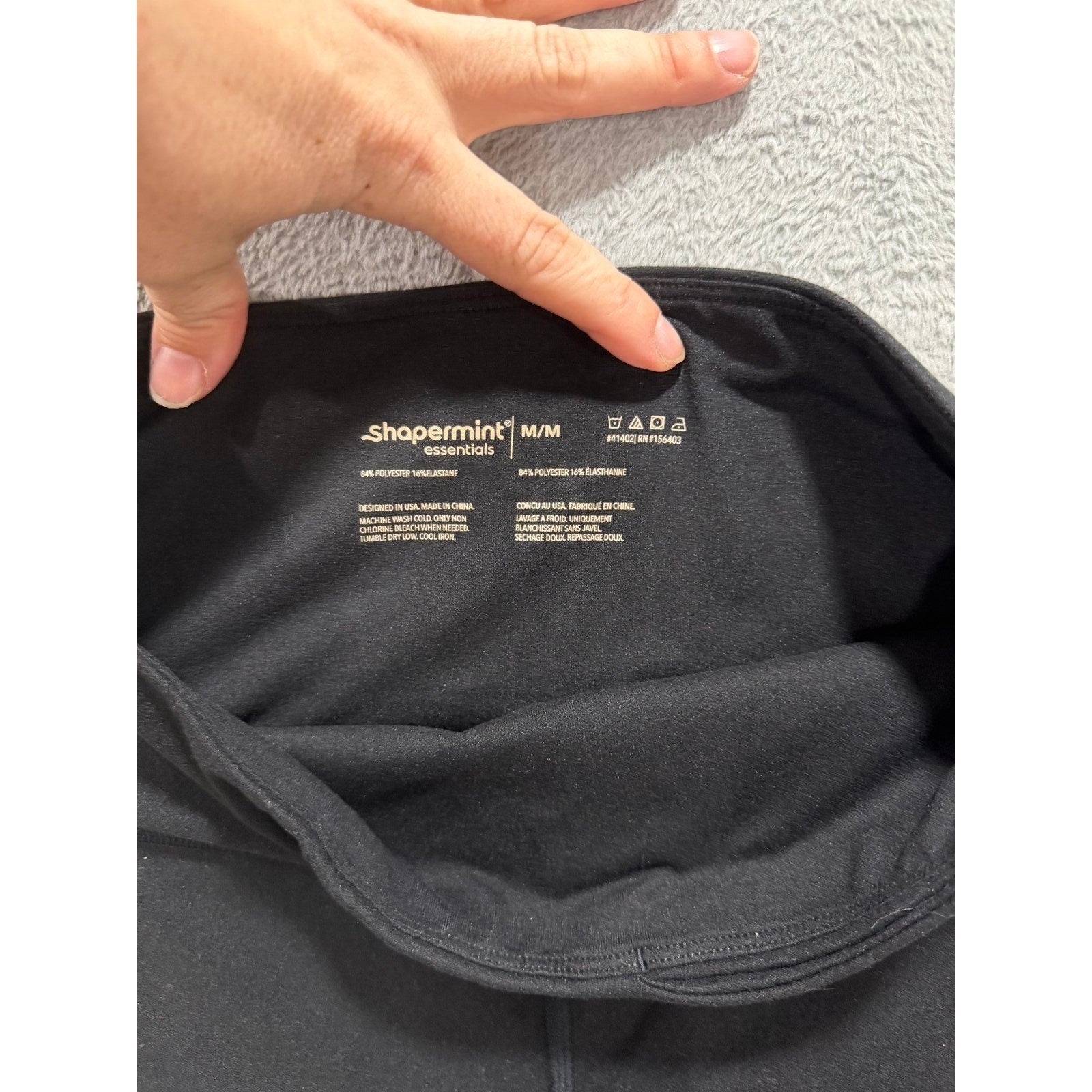 Shapermint Essentials Womens M Black High Waisted Leggings Athleisure Casual