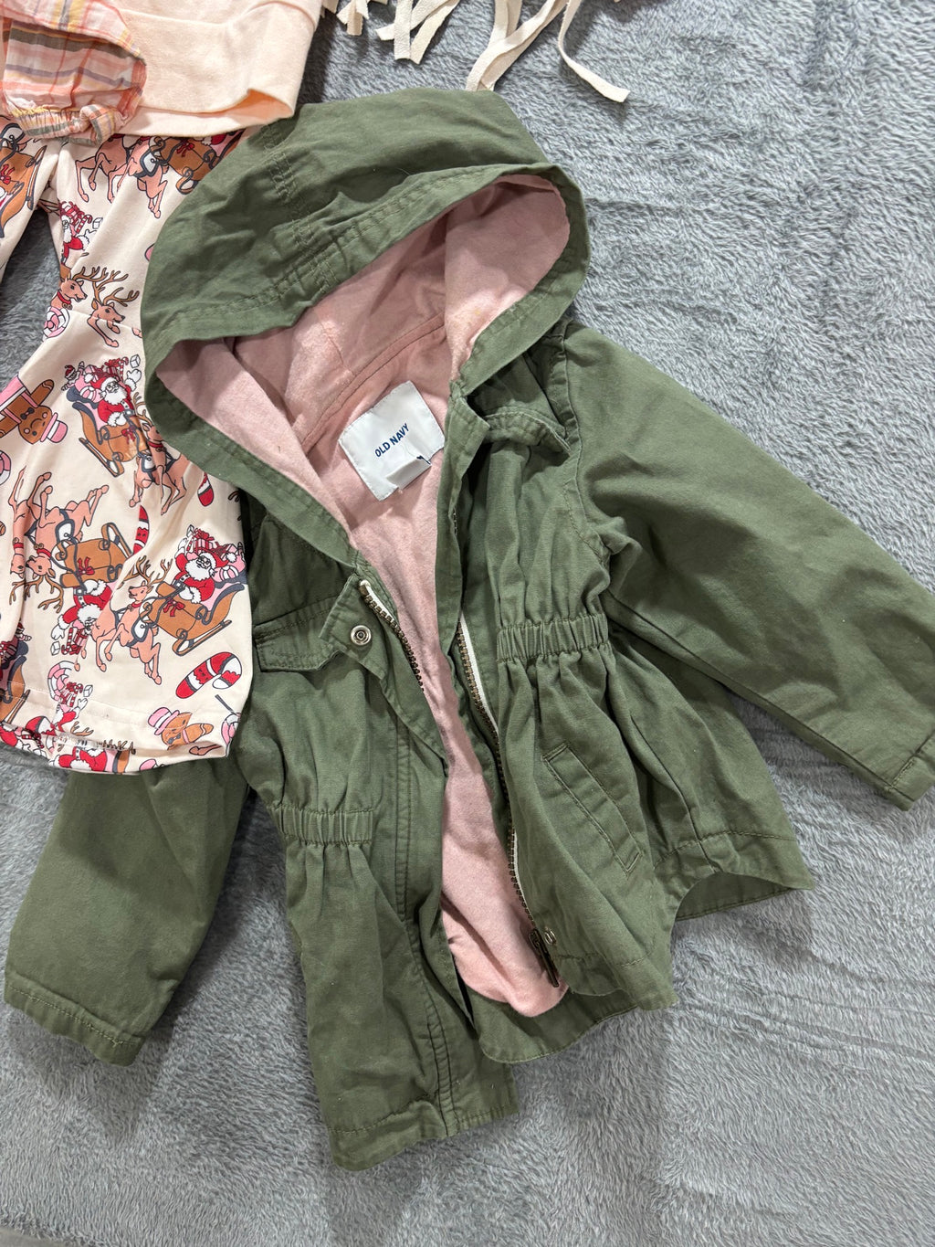 Toddler Girl 18-24M 4Pc Christmas Lot Marie Nicole Set Old Navy Jacket Carters