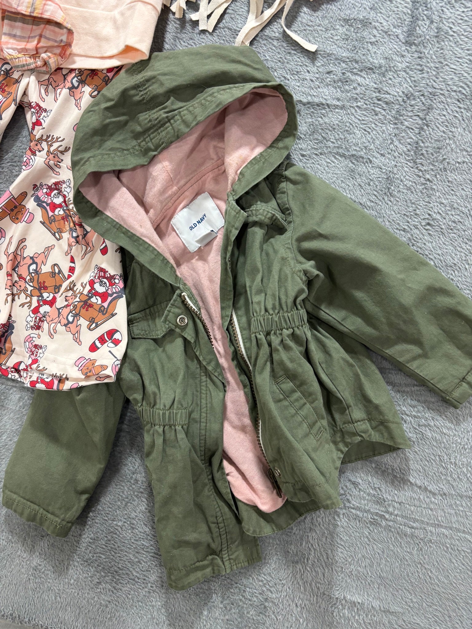 Toddler Girl 18-24M 4Pc Christmas Lot Marie Nicole Set Old Navy Jacket Carters