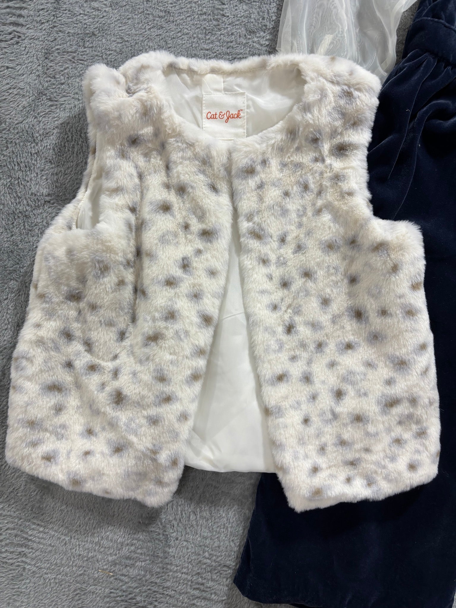 Janie and Jack Girls 3 NWT Navy Velvet Organza Jumpsuit Holiday 3Pc Lot 3T