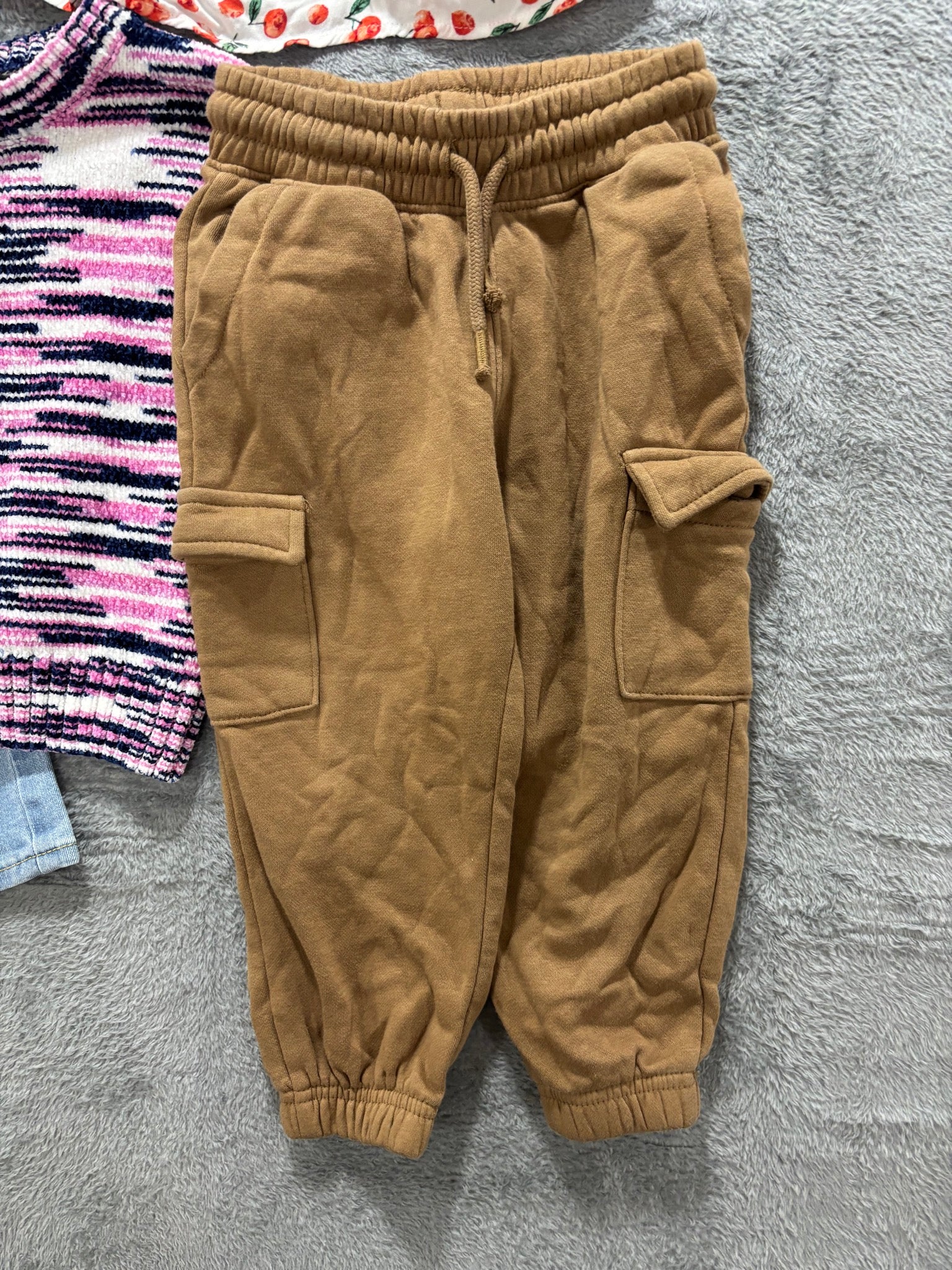 Toddler Girl 3T 5Pc Lot Flare Jeans Sequin Pineapple Tee Andy & Evan H&M Cargo