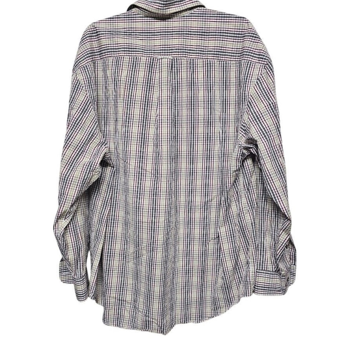 Nautica Plaid Button Down Shirt Mens XL Long Sleeve Cotton Casual Classic