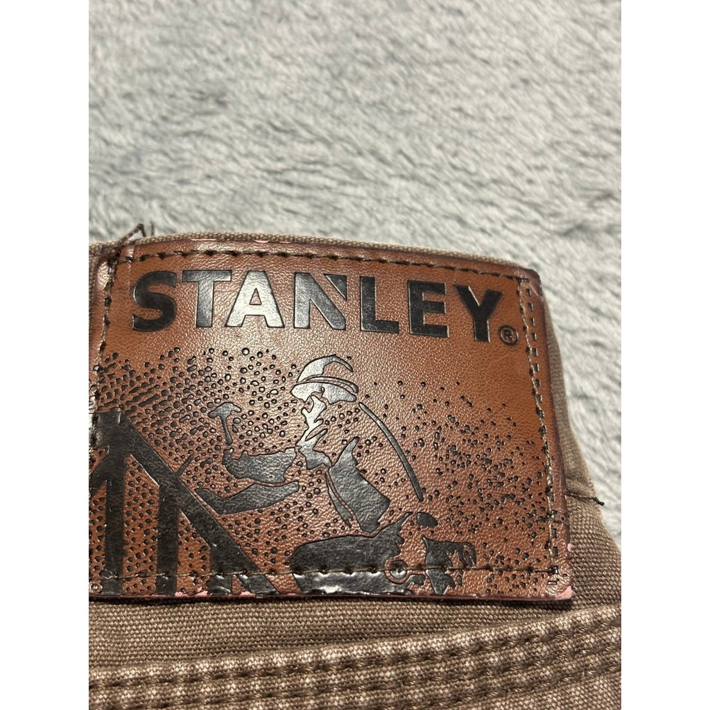 Stanley Mens 36x32 Brown Fleece Lined Carpenter Pants Workwear Casual Vintage