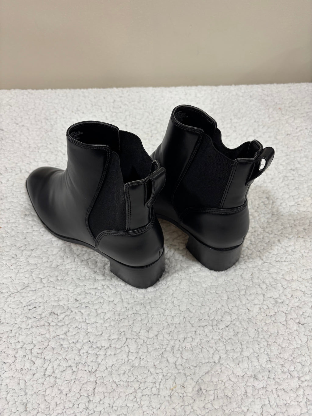 J.Crew Womens 12 Brown Leather Chelsea Ankle Boots Block Heel Pull On