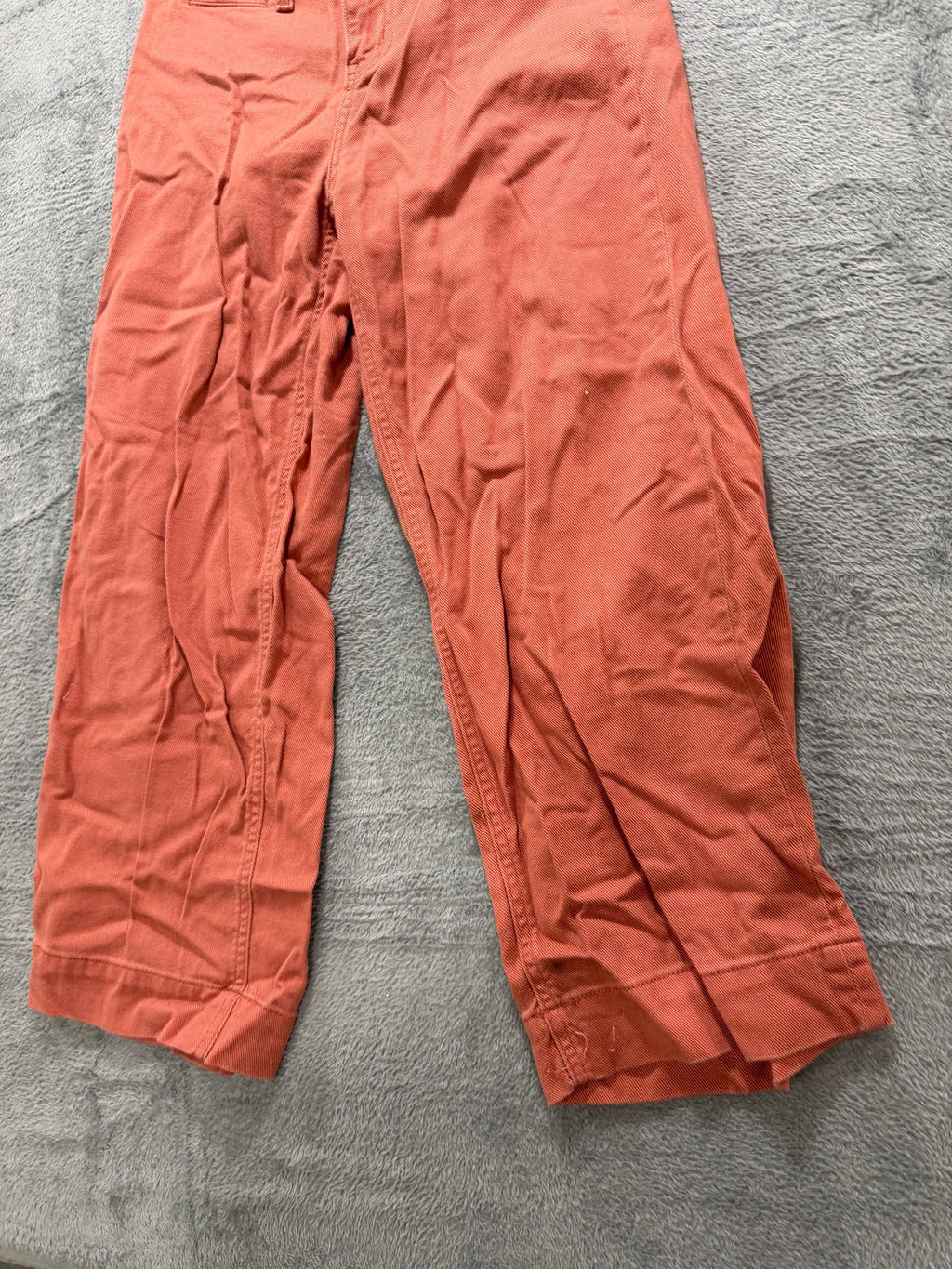 A New Day Size 2 Rust Terracotta Wide-Leg Cropped Pants High-Rise Women's