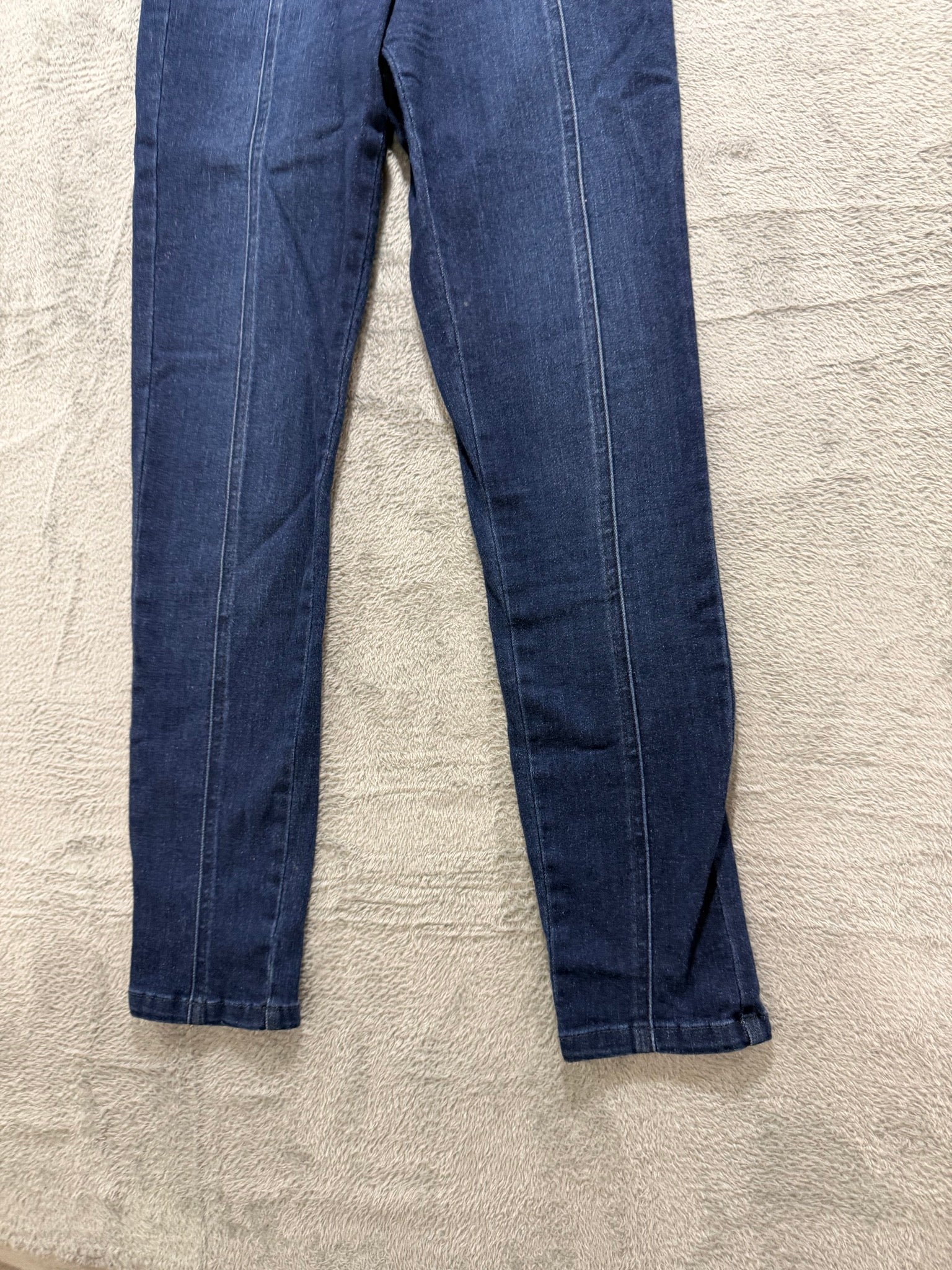 Forever 21 Size 26 Dark Wash Sailor Jeans Gold Buttons High-Waist