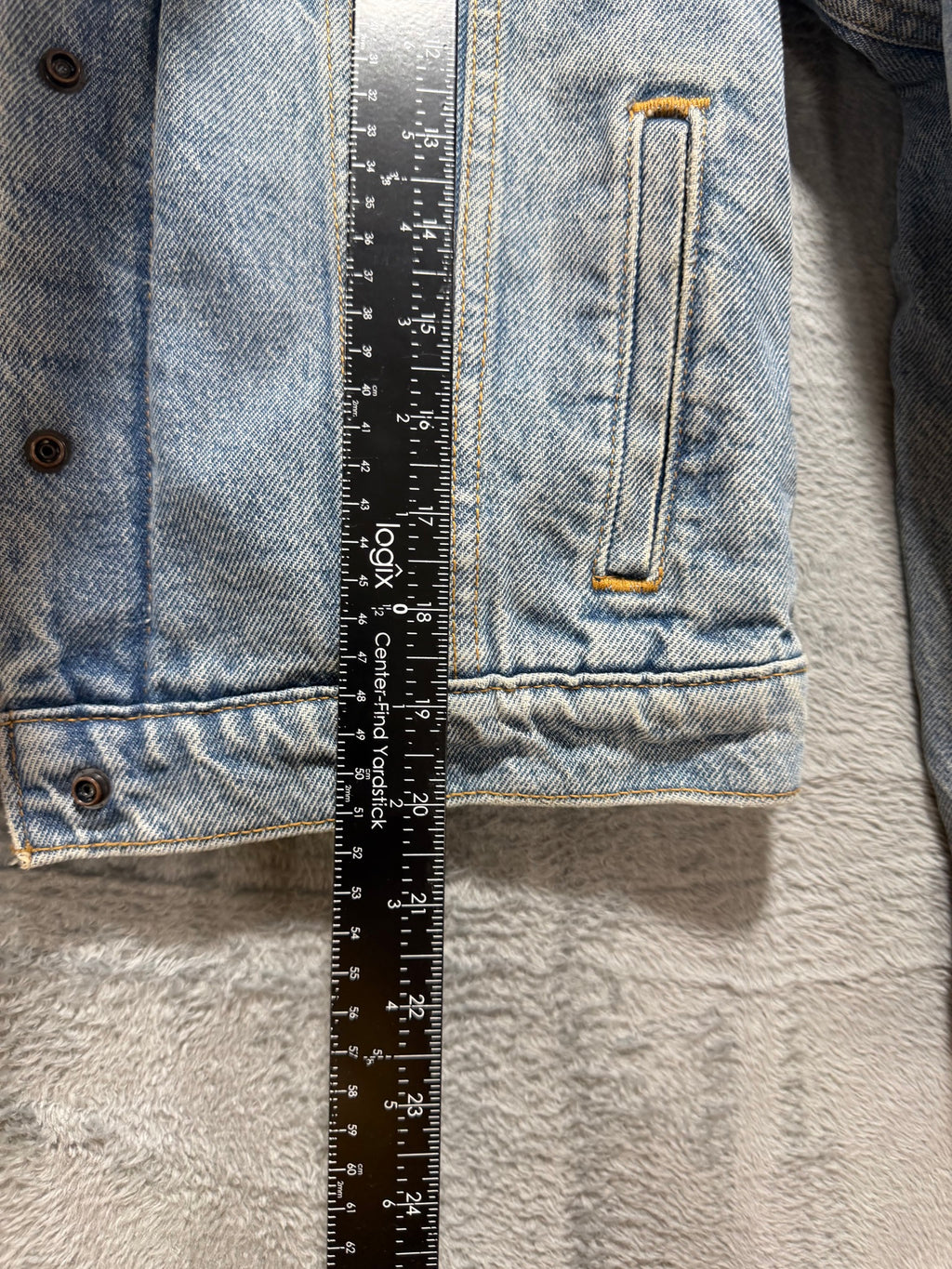 Levi's Size S Light Wash Sherpa-Lined Denim Trucker Jacket Warm Cozy