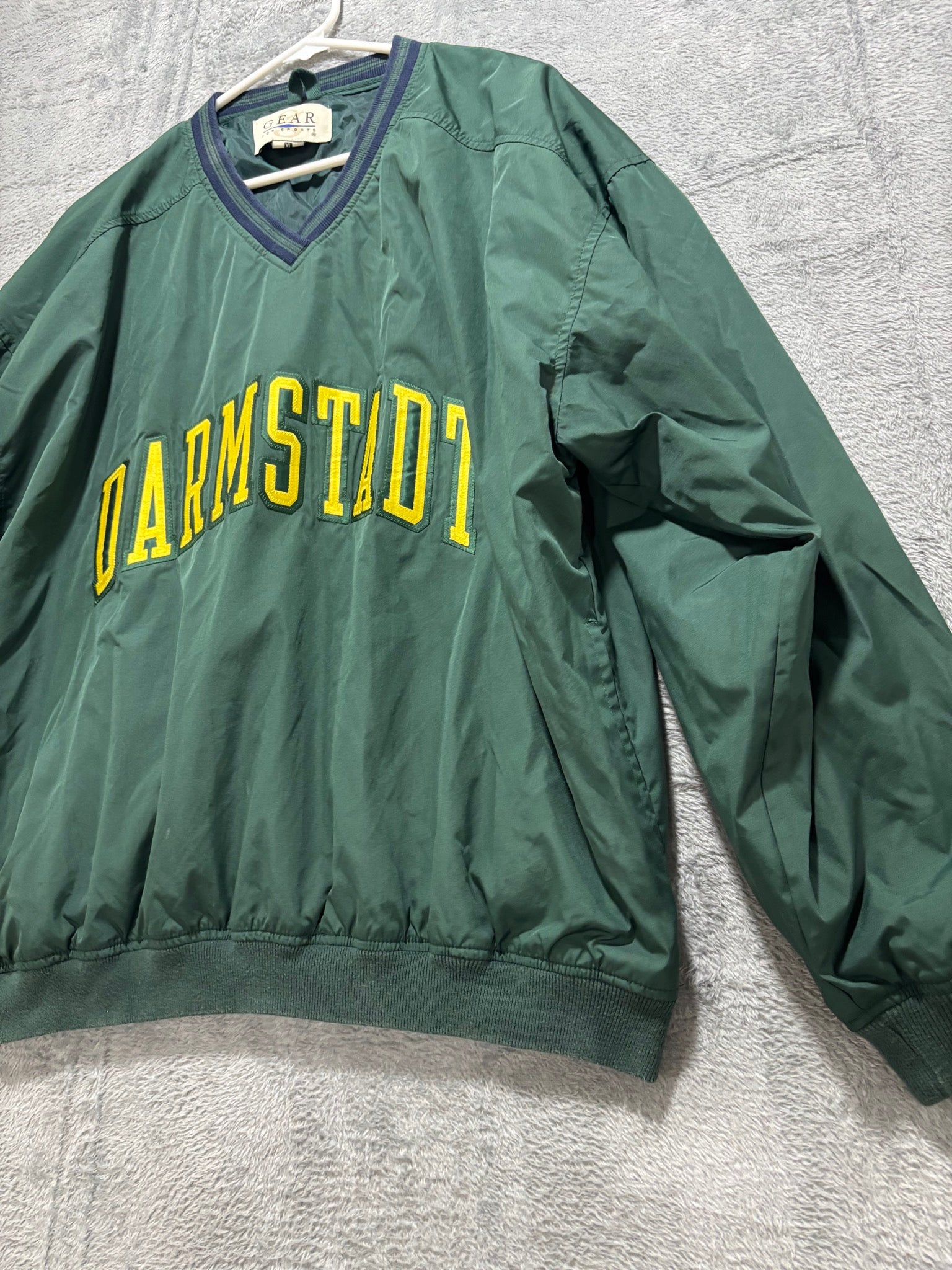 Gear For Sports XL Green Darmstadt V-Neck Nylon Pullover Windshirt Vintage