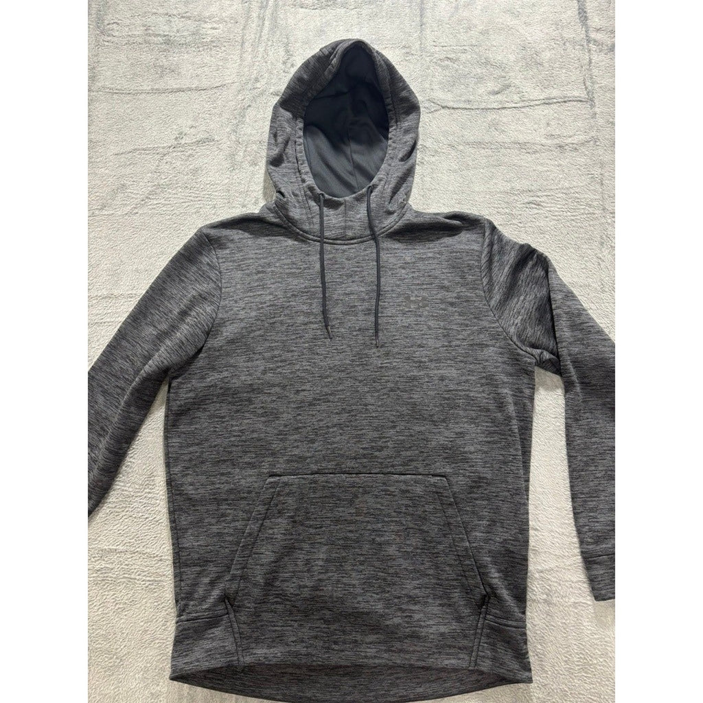 Under Armour M Charcoal Gray ColdGear Pullover Hoodie Athleisure Casual Womens