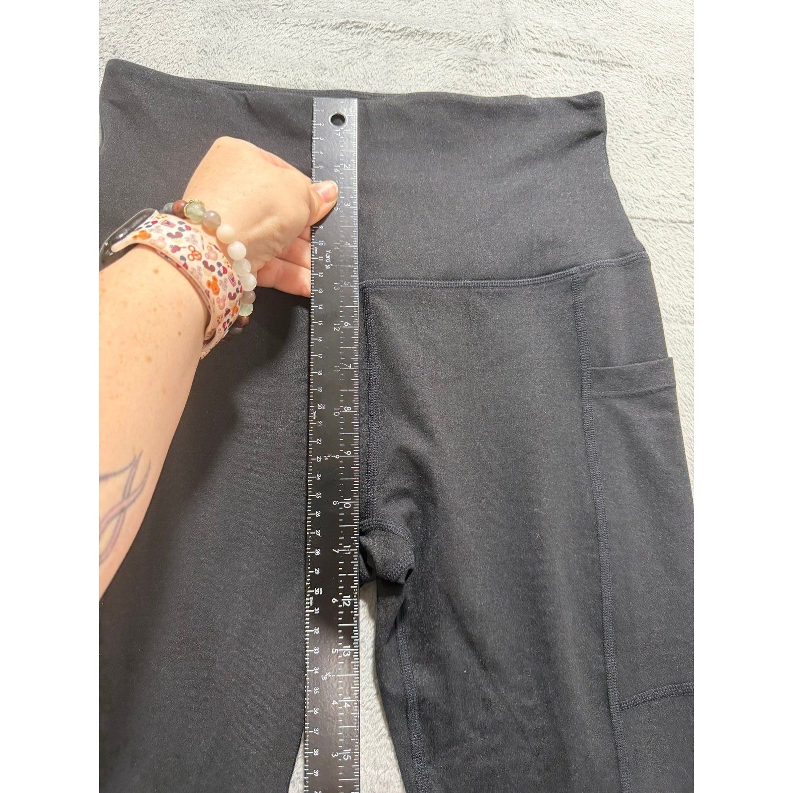 Shapermint Essentials Womens M Black High Waisted Leggings Athleisure Casual