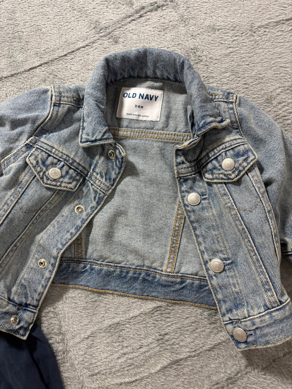 Baby Girl 3-6M 9pc Lot Old Navy Denim Jacket Rock Star Bodysuit Sleepers Bundle