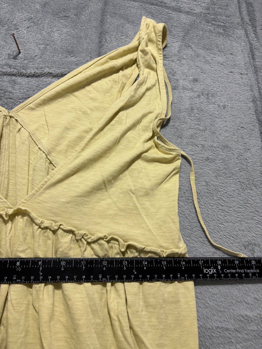 American Eagle Womens XL Sage Green Jumpsuit Tie Shoulder Wide Leg 100% Cotton