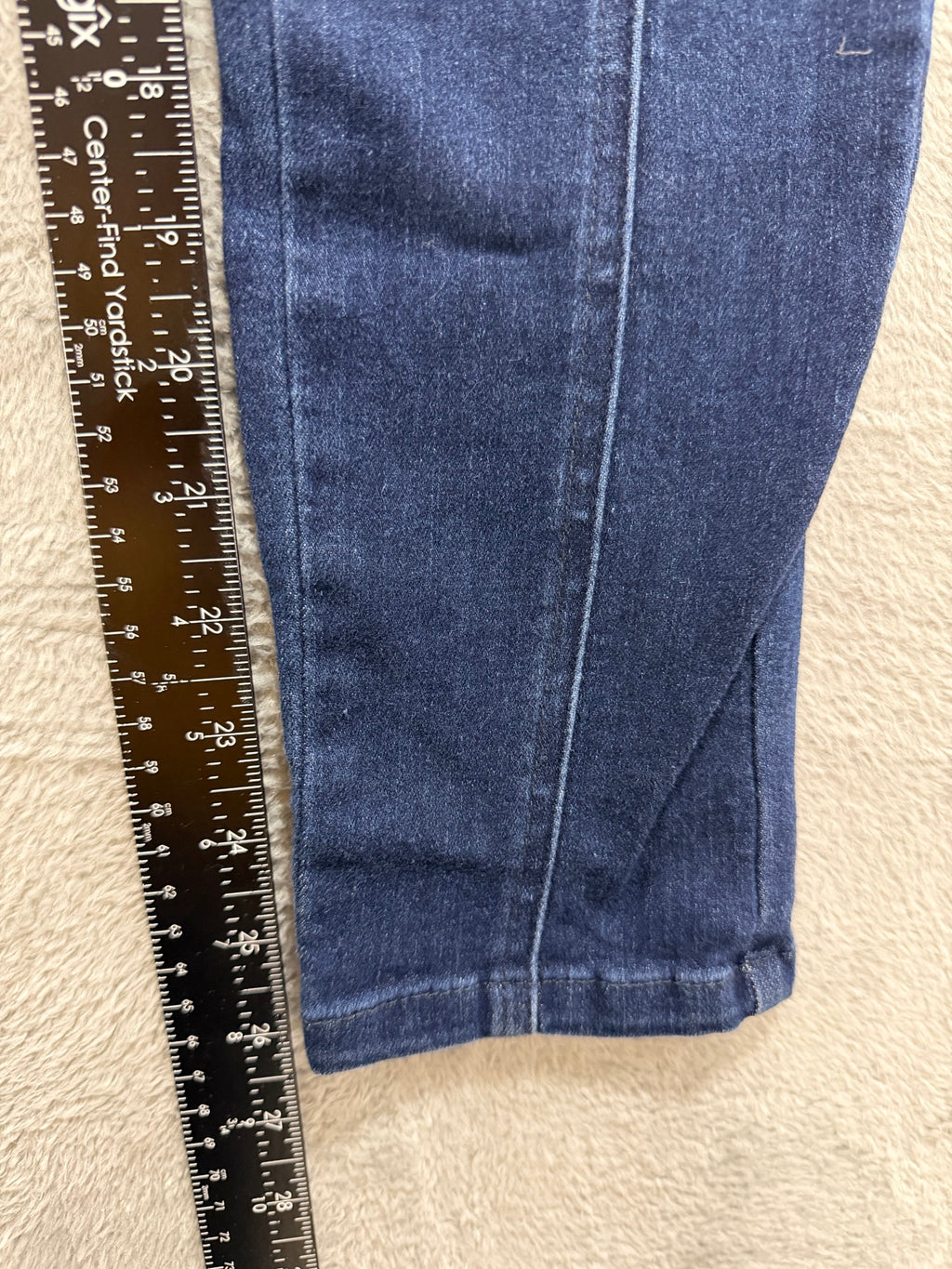 Forever 21 Size 26 Dark Wash Sailor Jeans Gold Buttons High-Waist