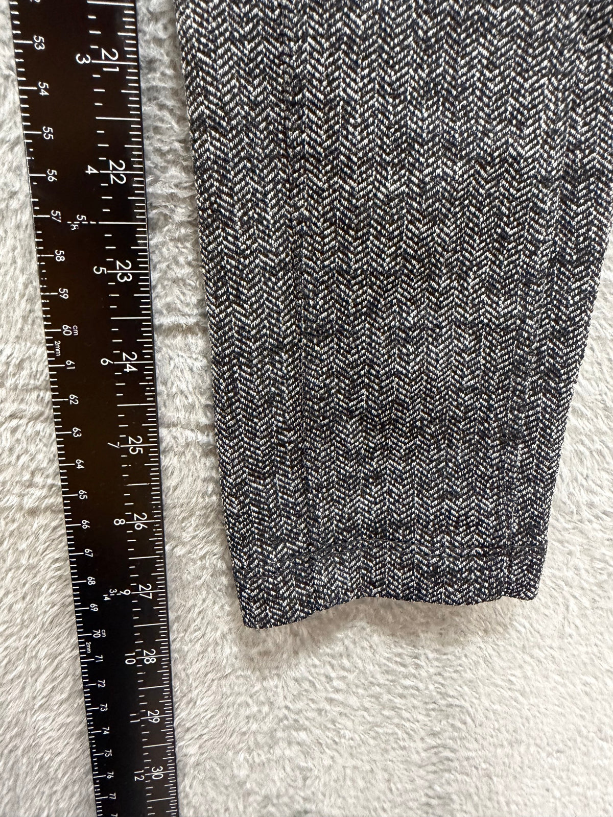 Athleta Size XS Gray Herringbone Textured Leggings Full-Length Athletic
