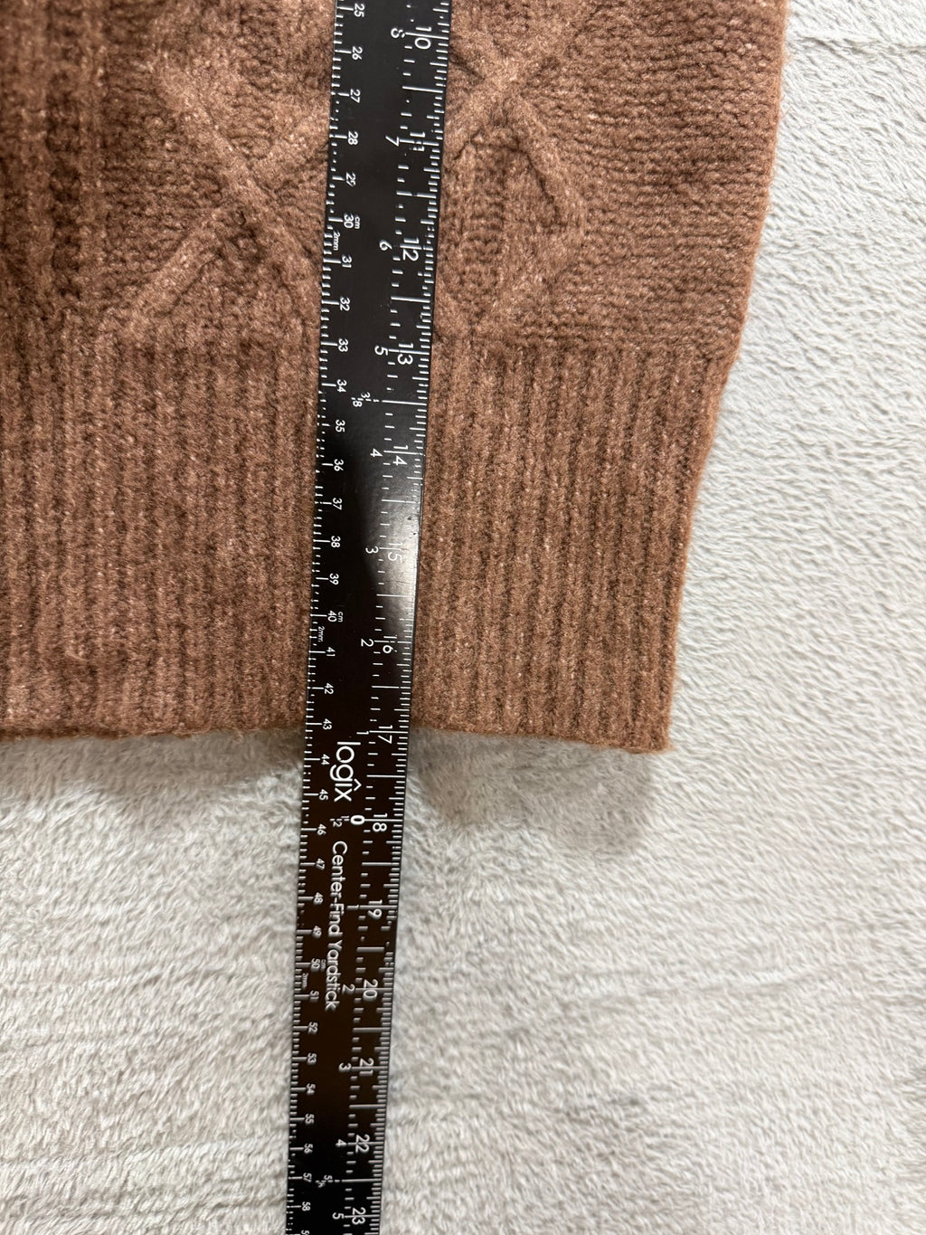 Pink Rose Size XS Brown Cable Knit Sweater Vest Cropped Sleeveless NWT