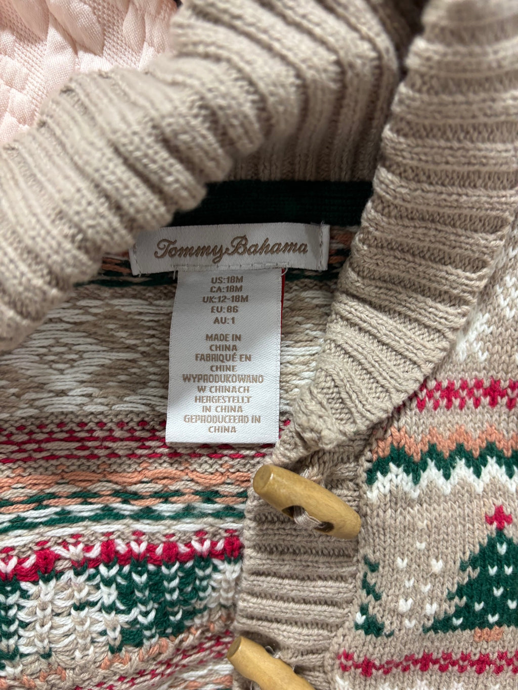 Tommy Bahama 12-18M Girl 5 Pc Holiday Lot Fair Isle Cardigan Coat Tulle Dress PJ