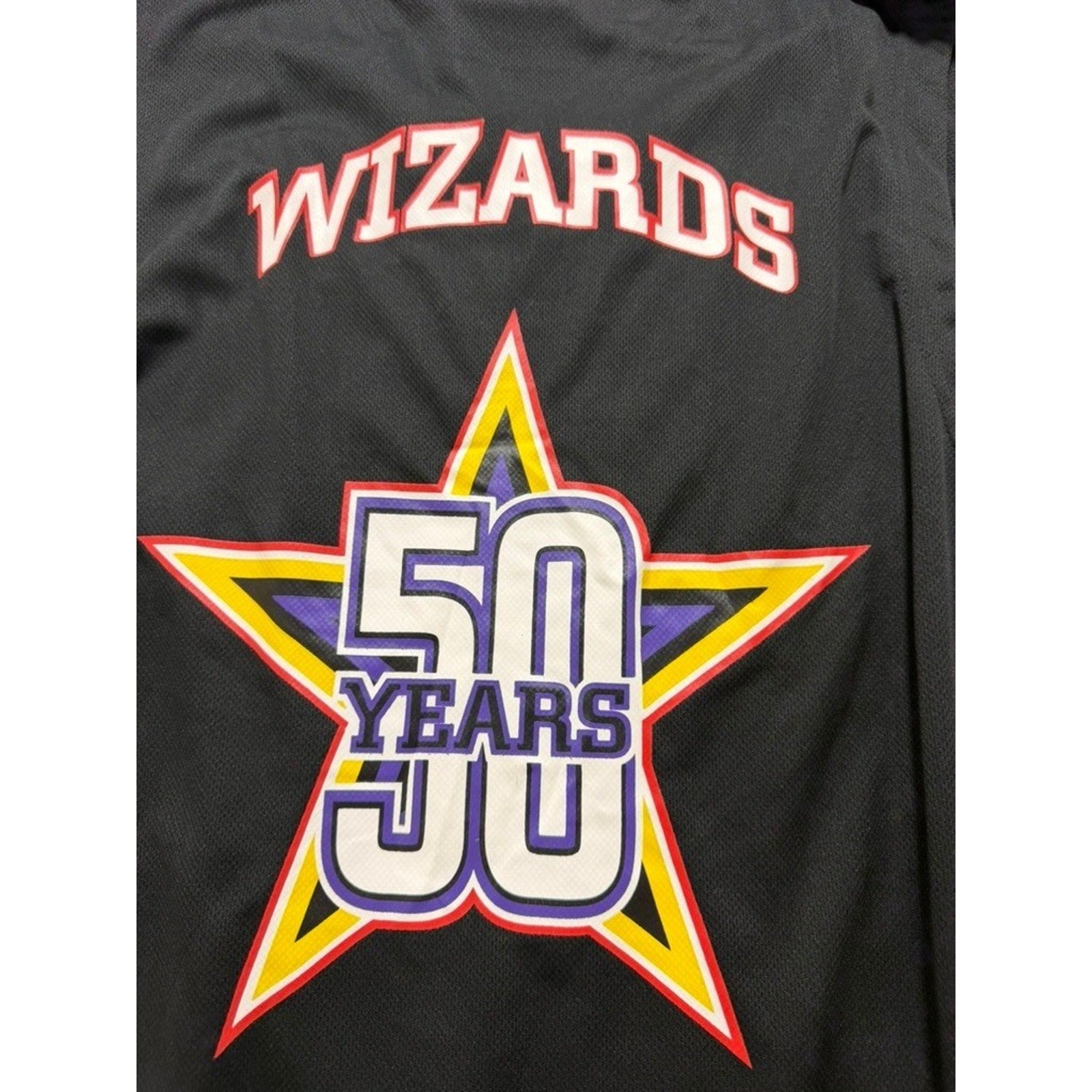 Harlem Wizards Basketball Jersey Mens 2XL Black 50 Anniversary Streetwear