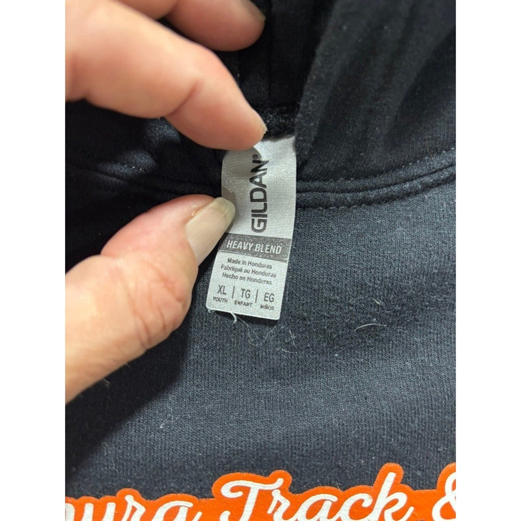Gildan XL Black Palmyra Track & Field Cougars Hoodie Womens Casual Athleisure
