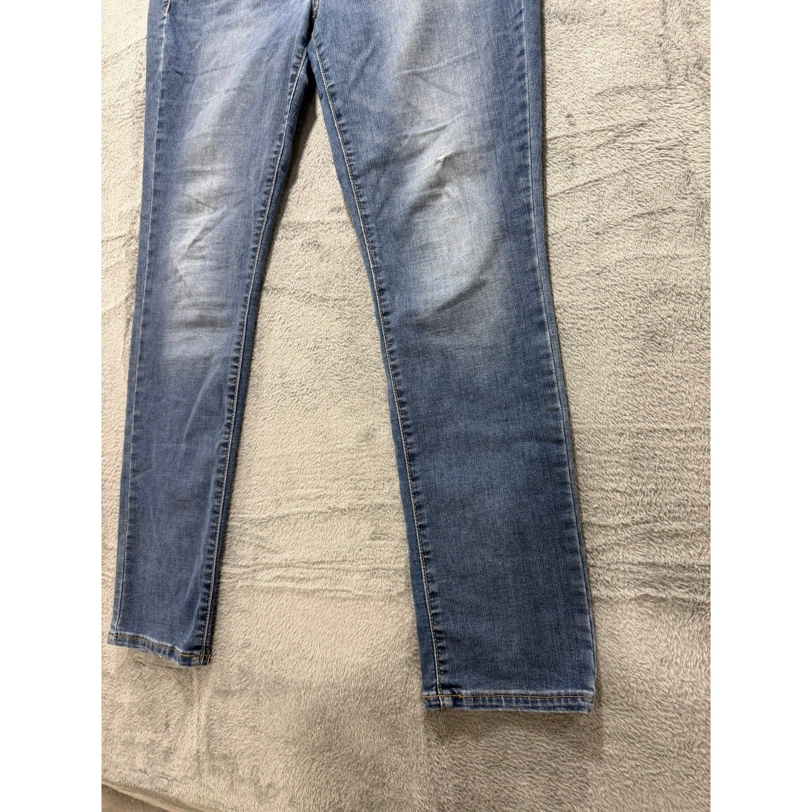 Sonoma Goods For Life Womens Medium Wash Skinny Jeans Size 14 Mid Rise Stretch