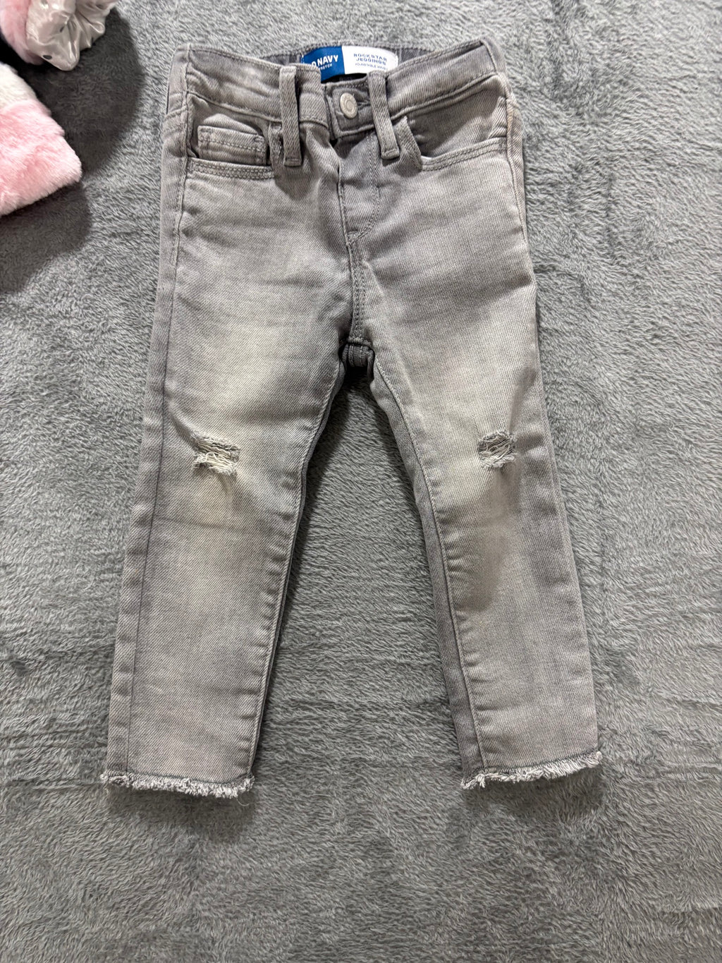 Toddler Girl 2T 4Pc Lot Zara Bow Sweatshirt Faux Fur Jacket Old Navy Jeans