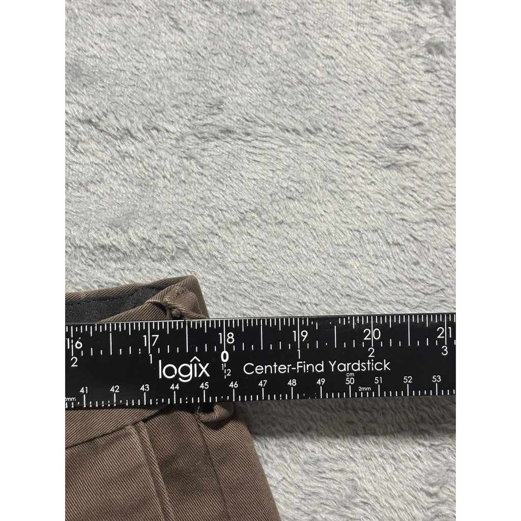 Dockers Premium 36x31 Brown Chino Pant Relaxed Fit Mens Casual Preppy Flat Front