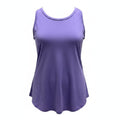 LuLaRoe Purple Sleeveless High Low Tank Tunic Womens L Rayon Blend Boho Casual