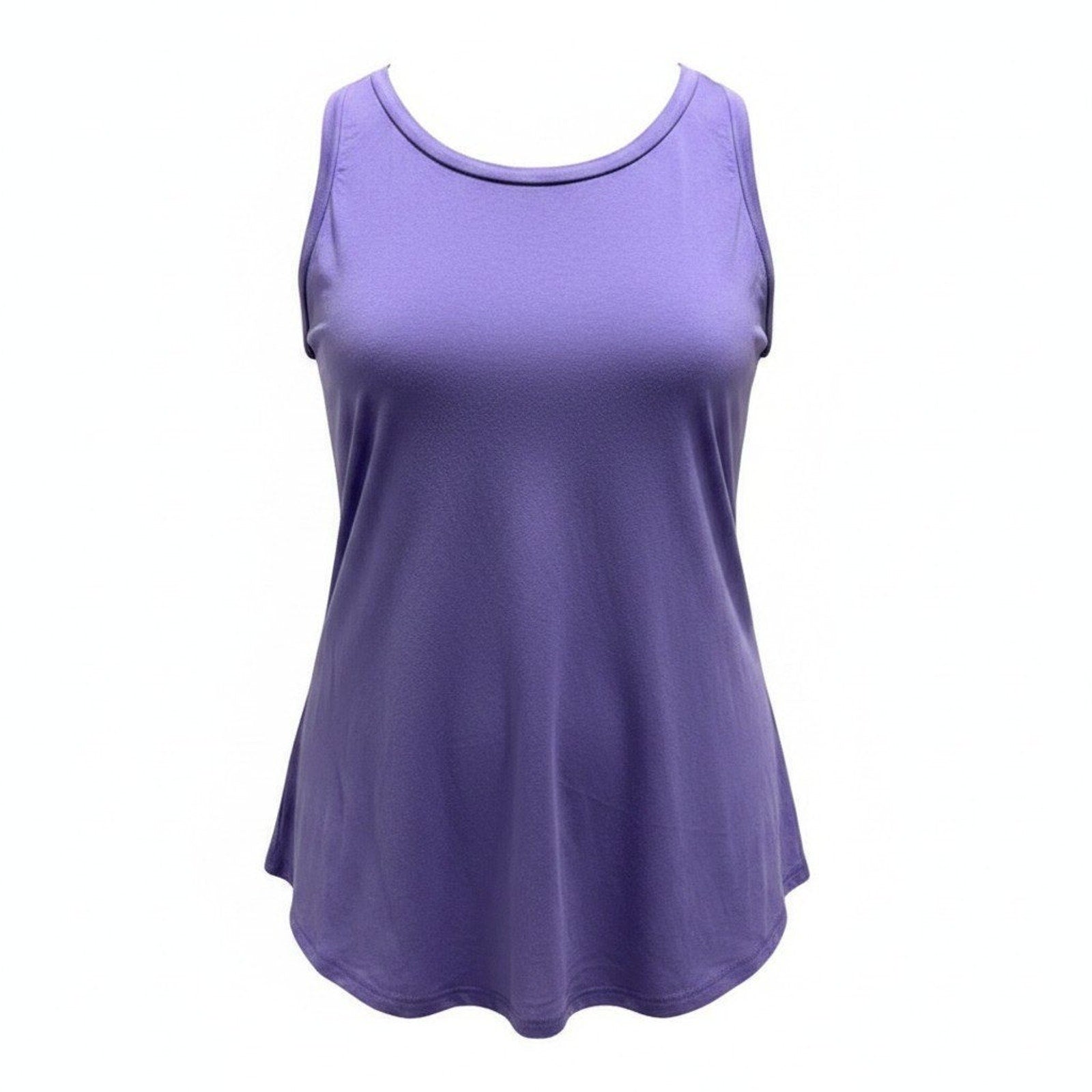 LuLaRoe Purple Sleeveless High Low Tank Tunic Womens L Rayon Blend Boho Casual