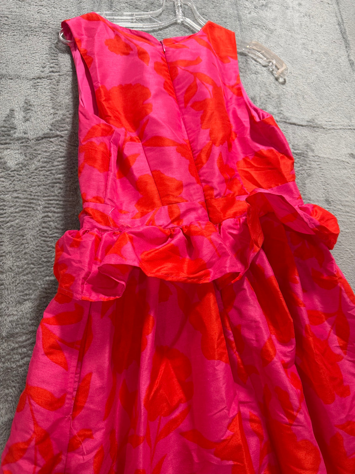 Kate Spade x Target Size 6 Pink Red Floral Peplum Dress NWT Sleeveless