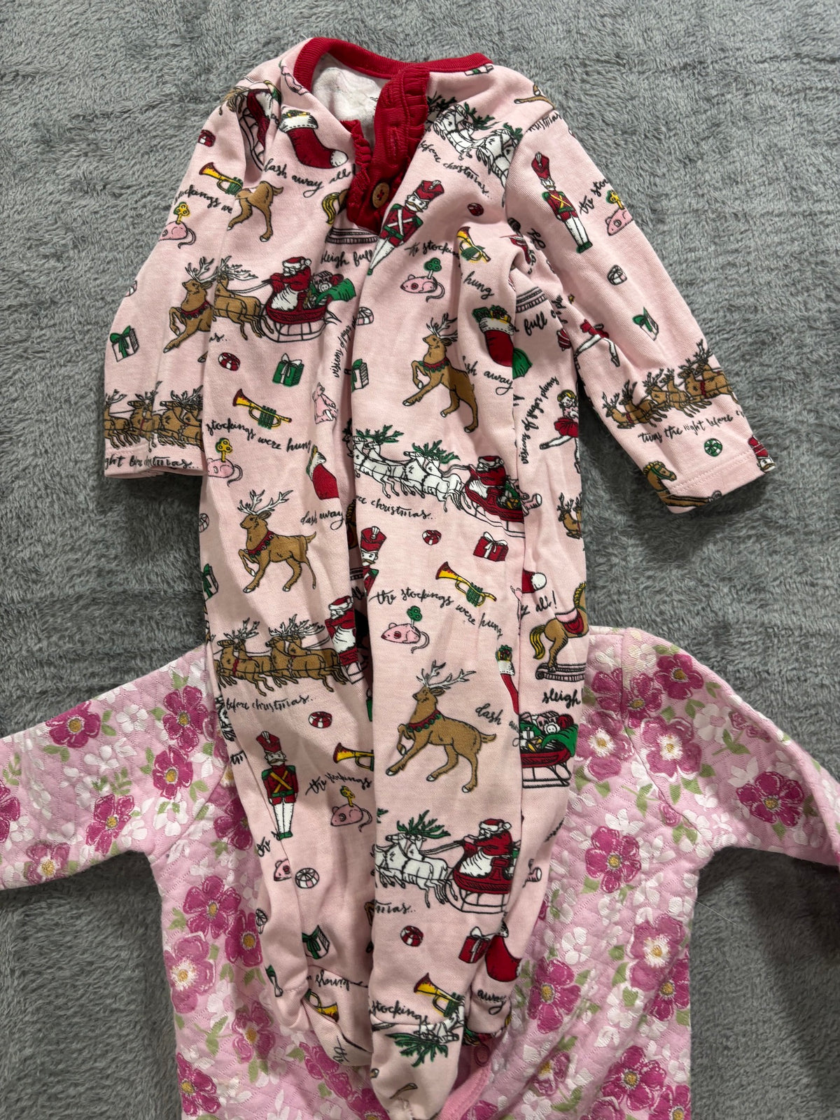 Baby Girl 3-6M 9pc Lot Old Navy Denim Jacket Rock Star Bodysuit Sleepers Bundle