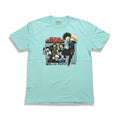 My Hero Academia L Mint Green Graphic T-Shirt Womens Casual Vintage Style
