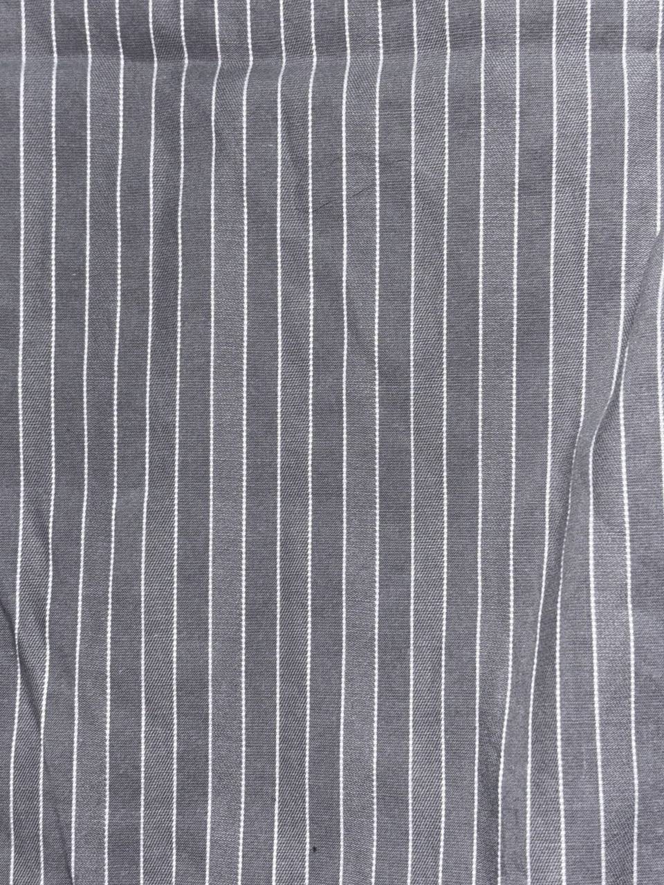 Express Men's Gray Striped Dress Shirt Size L, photo 7 of 9