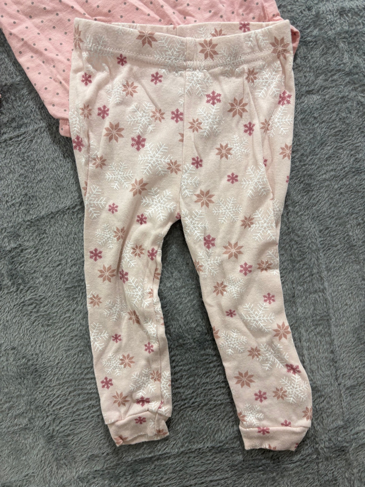 Baby Girl 18M Christmas Lot 5 Pc Old Navy Carter's Cat & Jack Footie Sweatshirt