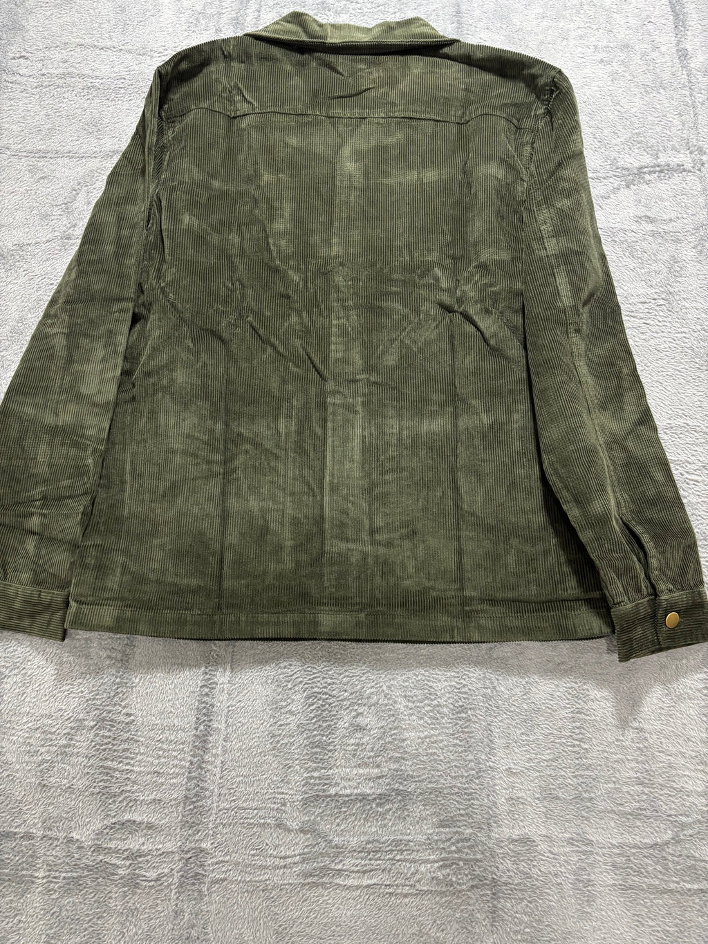 Sad Boy Season Barstool Sports M Olive Corduroy Chore Jacket NWT Snap Front