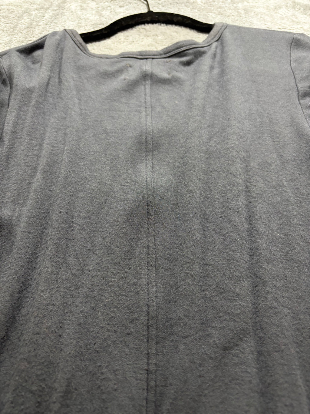 Lou & Grey XS Dark Gray Short Sleeve T-Shirt Dress Womens Minimalist Casual Cozy