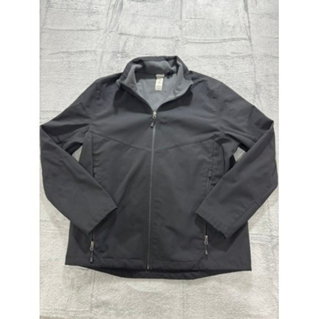 Columbia Softshell Jacket Womens Large Gray Full Zip Lightweight Outdoor