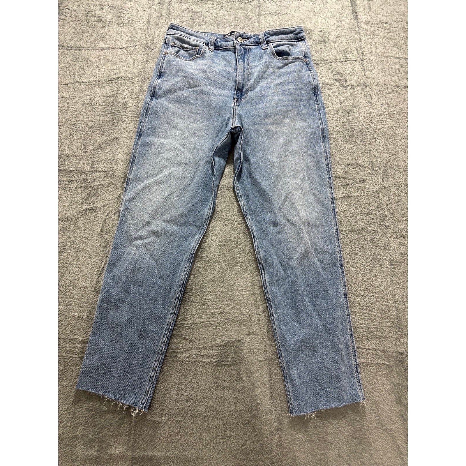 Hollister Womens 11R Blue Ultra High-Rise Mom Jean Vintage Casual Denim Pants