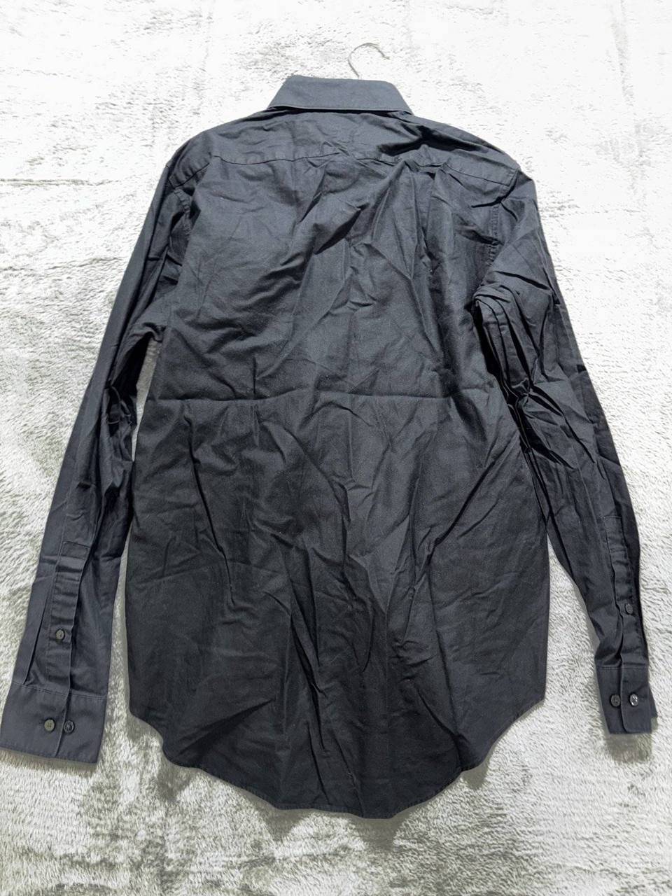 DKNY Men's Black Slim Fit Dress Shirt Size M, photo 6 of 10