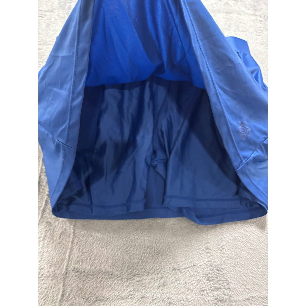 Coolibar Womens XL Blue Active Skort Athleisure Casual Sun Protection Skirt