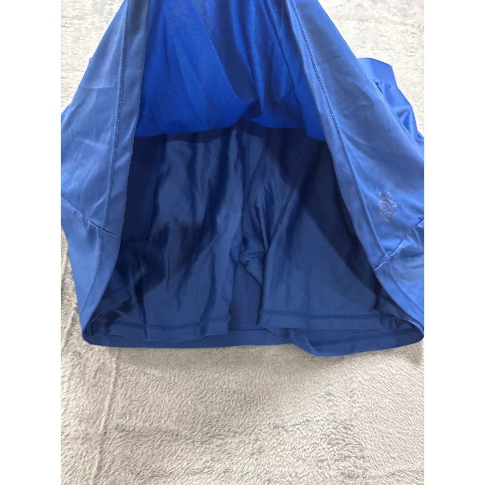 Coolibar Womens XL Blue Active Skort Athleisure Casual Sun Protection Skirt