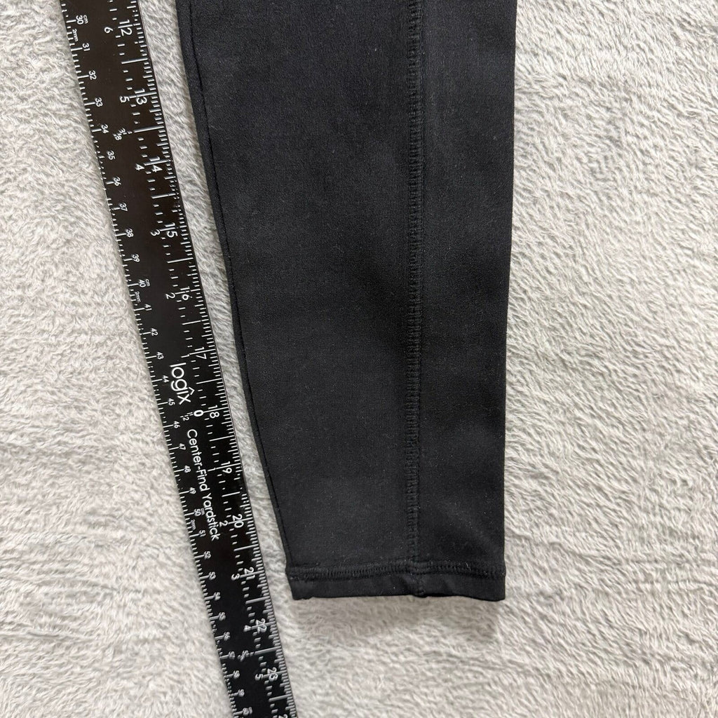 Danskin Womens M Black Leggings High Rise Pockets Athleisure Casual
